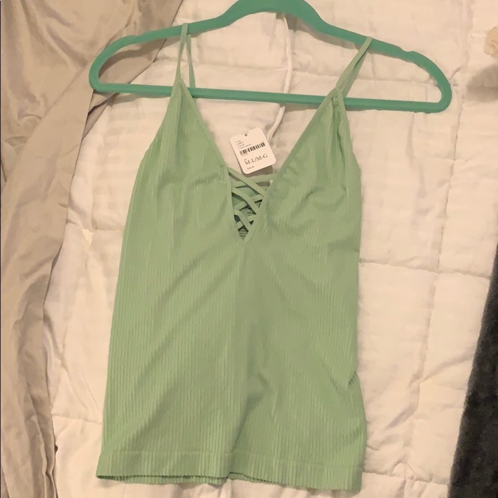 Free people intimates mint green tank